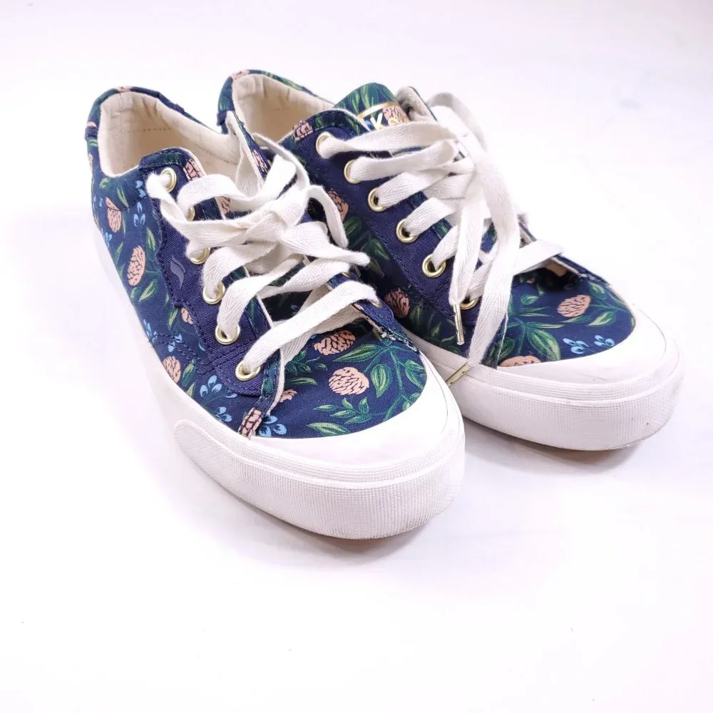 Navy Blue Gold Clover Keds - Picture 8 of 8